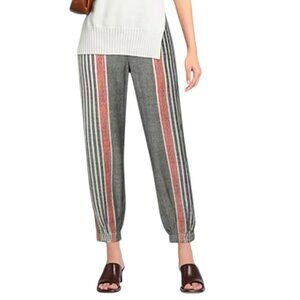 Tory Burch Striped Tweed High Waist Ankle Pants Size 0